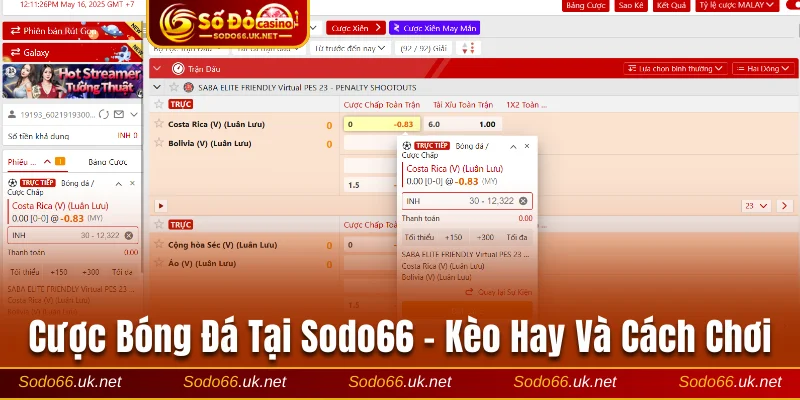 Cược bóng đá tại Sodo66