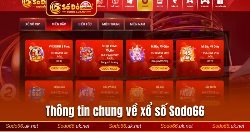 Thông tin chung về xổ số Sodo66 