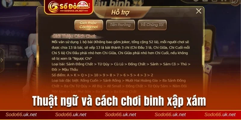 Thuật ngữ và cách chơi binh xập xám chi tiết nhất